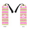 Pink & Green Chevron Plastic Bookmarks - Approval