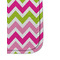 Pink & Green Chevron Sanitizer Holder Keychain - Detail