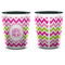 Pink & Green Chevron Shot Glass - Two Tone - APPROVAL