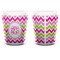 Pink & Green Chevron Shot Glass - White - APPROVAL