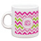 Pink & Green Chevron Single Shot Espresso Cup - Single Front