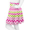 Pink & Green Chevron Skater Skirt - Side