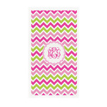 Pink & Green Chevron Guest Paper Towels - Full Color - Standard (Personalized)