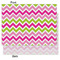 Pink & Green Chevron Tissue Paper - Heavyweight - Medium - Front & Back