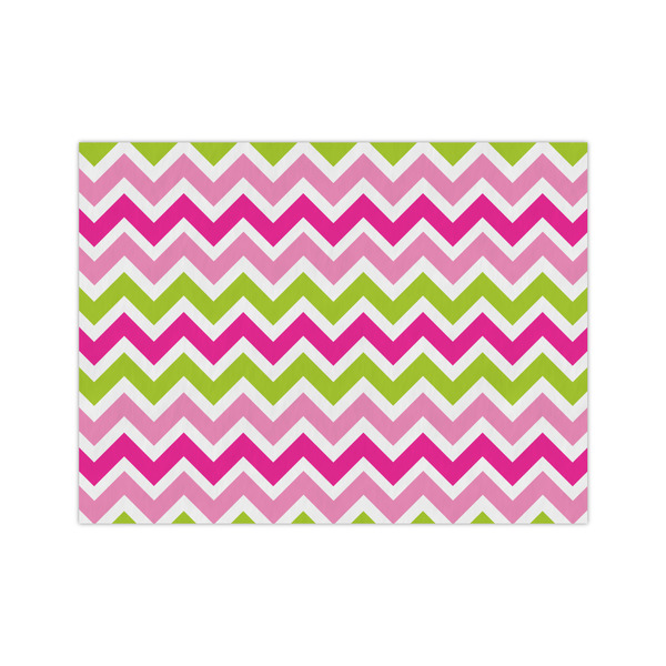 Custom Pink & Green Chevron Medium Tissue Papers Sheets - Heavyweight