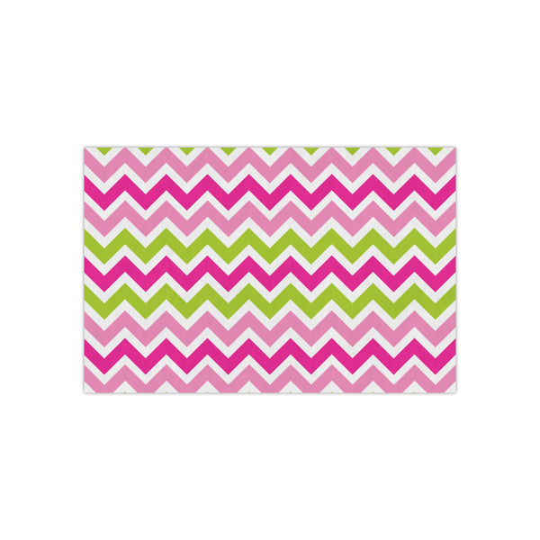 Custom Pink & Green Chevron Small Tissue Papers Sheets - Lightweight