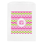 Pink & Green Chevron Treat Bag (Personalized)