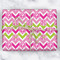 Pink & Green Chevron Wrapping Paper Roll - Matte - Wrapped Box