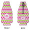 Pink & Green Chevron Zipper Bottle Cooler - APPROVAL