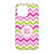 Pink & Green Chevron iPhone 13 Case - Back