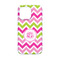 Pink & Green Chevron iPhone 13 Mini Case - Back