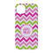 Pink & Green Chevron iPhone 14 Case - Back