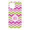 Pink & Green Chevron iPhone 15 Case - Back