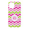 Pink & Green Chevron iPhone 15 Pro Case - Back