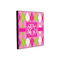 Pink & Green Argyle 12x12 Wood Print - Angle View