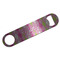 Pink & Green Argyle Bar Opener - Silver - Front