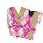 Pink & Green Argyle Bottle Cooler (Personalized)