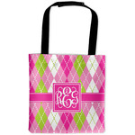 Pink & Green Argyle Auto Back Seat Organizer Bag (Personalized)