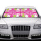 Pink & Green Argyle Car Sun Shades - IN CONTEXT