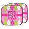 Pink & Green Argyle Car Sun Shades - MAIN