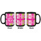 Pink & Green Argyle Coffee Mug - 15 oz - Black APPROVAL