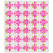 Pink & Green Argyle Drink Topper - XSmall - Set of 30