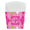 Pink & Green Argyle French Fry Favor Box - Front View