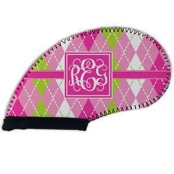 Pink & Green Argyle Golf Club Iron Cover - Set of 9 (Personalized)