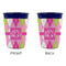 Pink & Green Argyle Party Cup Sleeves - without bottom - Approval