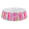 Pink & Green Argyle Plastic Pet Bowls - Large - MAIN