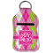 Pink & Green Argyle Sanitizer Holder Keychain - Small (Front Flat)