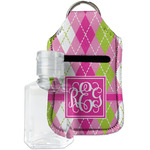 Pink & Green Argyle Hand Sanitizer & Keychain Holder (Personalized)