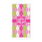 Pink & Green Argyle Guest Paper Towels - Full Color - Standard (Personalized)