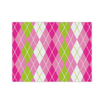 Pink & Green Argyle Medium Tissue Papers Sheets - Heavyweight