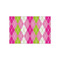 Pink & Green Argyle Tissue Paper - Heavyweight - Small - Front