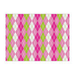 Pink & Green Argyle Large Tissue Papers Sheets - Lightweight