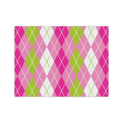 Pink & Green Argyle Medium Tissue Papers Sheets - Lightweight