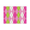 Pink & Green Argyle Tissue Paper - Lightweight - Medium - Front