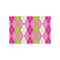 Pink & Green Argyle Tissue Paper - Lightweight - Small - Front