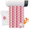 Pink & Green Argyle Vinyl Iron On Sheet