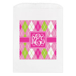 Pink & Green Argyle Treat Bag (Personalized)