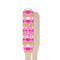 Pink & Green Argyle Wooden Food Pick - Paddle - Single Sided - Front & Back