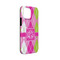 Pink & Green Argyle iPhone 13 Mini Tough Case - Angle