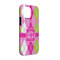 Pink & Green Argyle iPhone 13 Tough Case - Angle