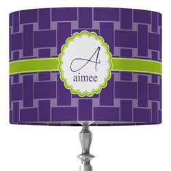 Waffle Weave 16" Drum Lamp Shade - Fabric (Personalized)