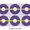 Waffle Weave 3" Multipurpose Round Labels - Sheet