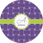 Waffle Weave Multipurpose Round Labels - 3" (Personalized)