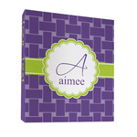 Waffle Weave 3 Ring Binder - Full Wrap - 1" (Personalized)