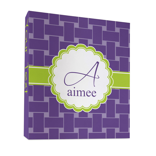 Custom Waffle Weave 3 Ring Binder - Full Wrap - 1" (Personalized)