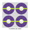 Waffle Weave 4" Multipurpose Round Labels - Sheet